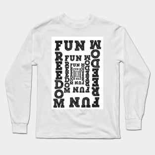 One Colour Word art Long Sleeve T-Shirt